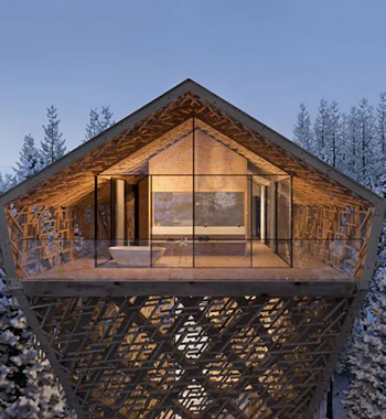 高級黑别墅，山野的向往！